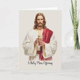 Heilige katholische Messopfer Jesu Eucharistie Kel Karte