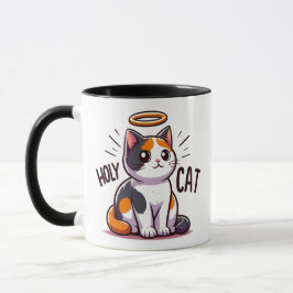 Heilige Katze - Calico Katze mit Halo Niedlich Fun Tasse