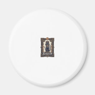 Heilige Katze Katze Altes Ägypten Vintage Vektor A Magnet
