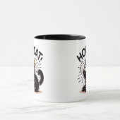 Heilige Katze - Schwarze Katze mit Wings Funny Mug Tasse (Zentrum)