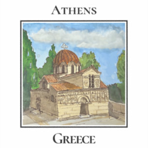 Heilige Kirche der Jungfrau Maria Gorgoepikoos Aufkleber