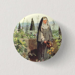 Heilige Klara von Assisi: Patronin des Fernsehens Button
