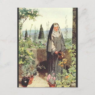 Heilige Klara von Assisi: Patronin des Fernsehens Feiertagspostkarte