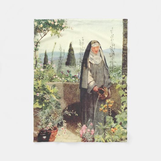 Heilige Klara von Assisi: Patronin des Fernsehens Fleecedecke (Vorderseite)