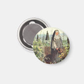 Heilige Klara von Assisi: Patronin des Fernsehens Magnet (Vorderseite/Rückseite)