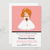 Heilige Kommunion Einladung (Vorne/Hinten)