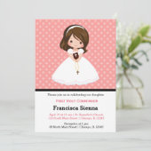 Heilige Kommunion Einladung (Stehend Vorderseite)