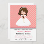 Heilige Kommunion Einladung (Vorne/Hinten)