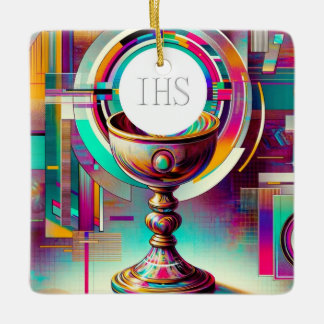 Heilige Kommunion Gastgeber und Chalice Ornament
