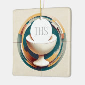 Heilige Kommunion Gastgeber und Chalice Ornament (Links)