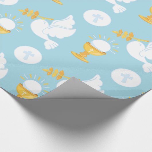 heilige Kommunion Geschenkpapier (Ecke)