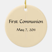 Heilige Kommunion Keramik Ornament (Hinten)