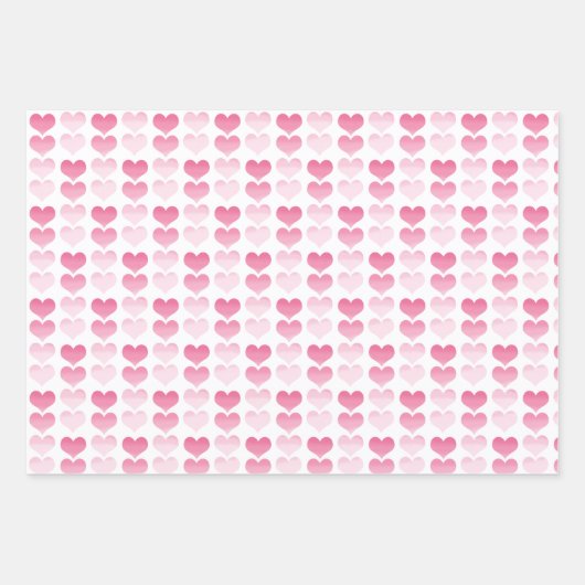 Heilige Kommunion Rosa Kreuz Herz und Punkte Geschenkpapier Set (Vorderseite 2)