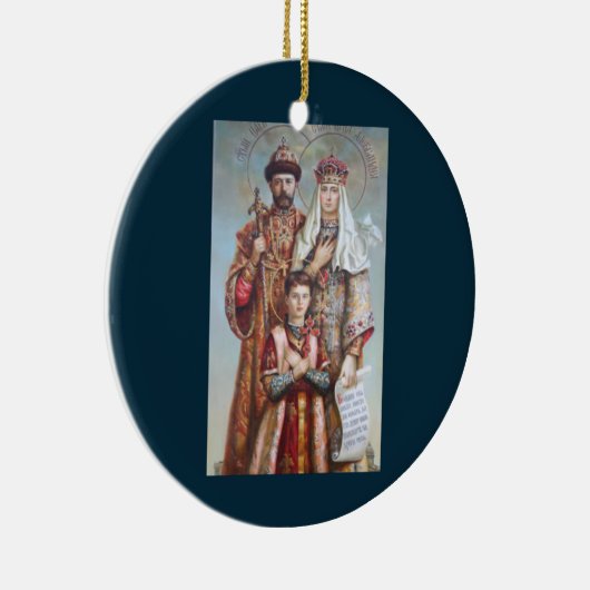 Heilige königliche Märtyrer Nicholas II. Orthodoxe Keramik Ornament (Rechts)