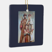 Heilige königliche Märtyrer Nicholas II. Orthodoxe Keramikornament (Rechts)