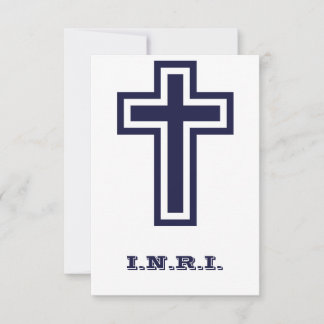 Heilige Kreuz INRI Heilige Karte