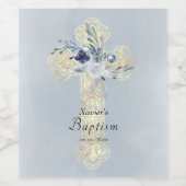 Heilige Kreuztaufe Weinetikett (Einzelnes Label)