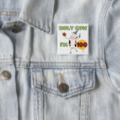 Heilige Kuh-100. Geburtstags-T-Shirts und Button (Beispiel)