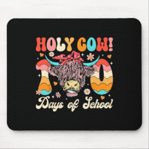 Heilige Kuh 100 Schultage 100. Tag Smarter Lehrer Mousepad