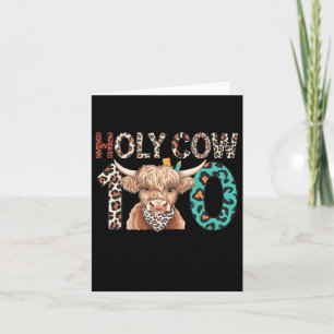 Heilige Kuh 100 Tage der Schule 100. Tag intellige Karte