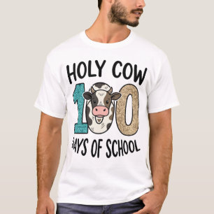 Heilige Kuh 100 Tage Schule Vintage Kuh Shirt Desi