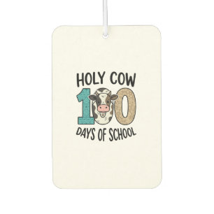 Heilige Kuh 100 Tage Schule Vintage Kuh Shirt Desi Autolufterfrischer