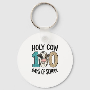 Heilige Kuh 100 Tage Schule Vintage Kuh Shirt Desi Schlüsselanhänger