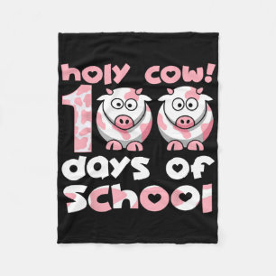 Heilige Kuh 100 Tage Schullehrer Student 100 Da Fleecedecke