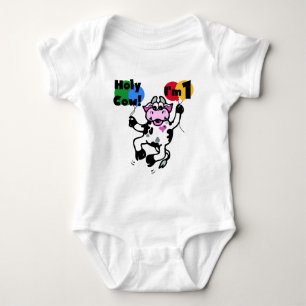 Heilige Kuh-1. Geburtstags-T-Shirts und Geschenke Baby Strampler