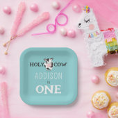 Heilige Kuh 1. Geburtstagsfarm Party Pappteller (Party)