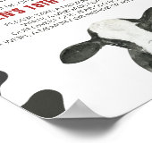 Heilige Kuh 1. Geburtstagszeit Kapsel Poster (Ecke)