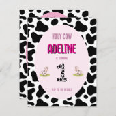 Heilige Kuh 1. Party Einladung (Vorne/Hinten)