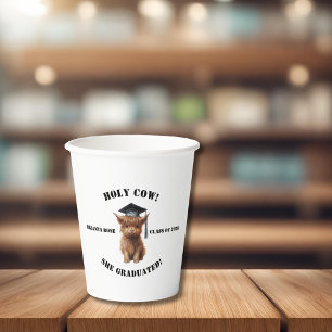 Heilige Kuh! Abschluss Paper Cup Pappbecher