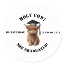 Heilige Kuh! Abschluss Stickers