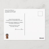 Heilige Kuh! Abschluss Vielen Dank Post Card Postkarte (Rückseite)