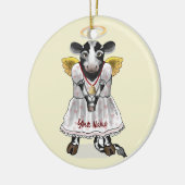 Heilige Kuh Angel Keramik Ornament (Links)