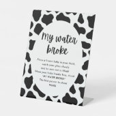 Heilige Kuh Baby Dusche Mein Wasser Broke Spiel Sc Sockelschild (Vorderseite)