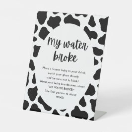 Heilige Kuh Baby Dusche Mein Wasser Broke Spiel Sc Sockelschild