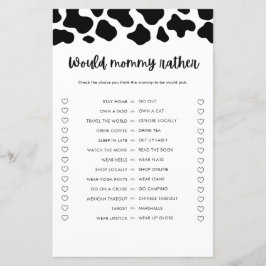 Heilige Kuh Babydusche würde eher spielen