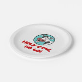 Heilige Kuh bin ich lustiger 60. Pappteller (Schrägansicht)