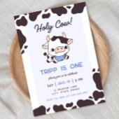 Heilige Kuh Blue Boy Geburtstagseinladung Einladung