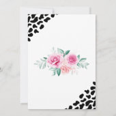 Heilige Kuh Blüte 1. Geburtstag Einladung (Rückseite)