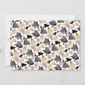 Heilige Kuh Blüte 1. Geburtstag Foto Einladung (Rückseite)