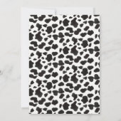 Heilige Kuh Blüte und Kuh Print Geburtstag Einladung (Rückseite)