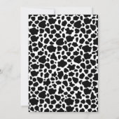 Heilige Kuh Boho Baby Dusche Rosa Farm Mädchen Blü Einladung (Rückseite)