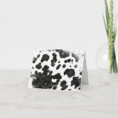 Heilige Kuh | Boho Baby Shower | Pampas Grass Dankeskarte (Rückseite)