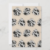 Heilige Kuh | Boho Baby Shower | Pampas Grass Einladung (Rückseite)