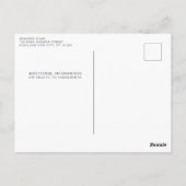 Heilige Kuh Cosy Hochland Calf Winter Baby Dusche Postkarte (Rückseite)