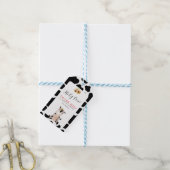 Heilige Kuh danke Moo Sonnenblume Geburtstag Geschenkanhänger (Mit Garn)