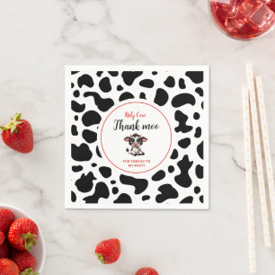 Heilige Kuh dankt Moon für sein Kommen Serviette